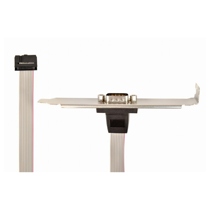 Gembird DB9 serial port receptacle on bracket