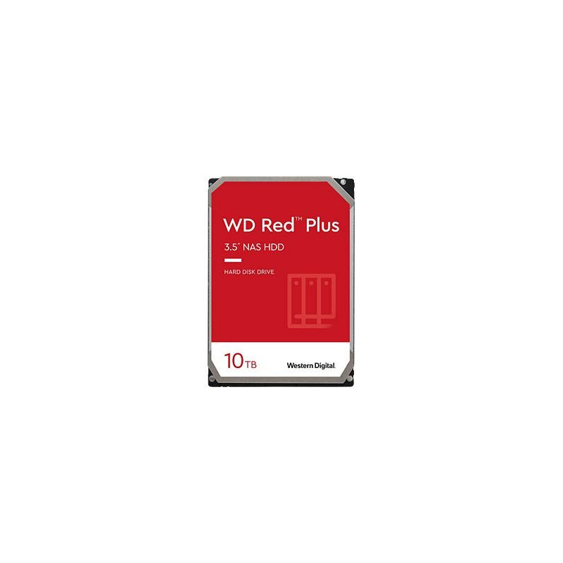 QNAP WD, HDD, Red Plus, SATA III, 3.5-inch, 10TB, WD100EFGX