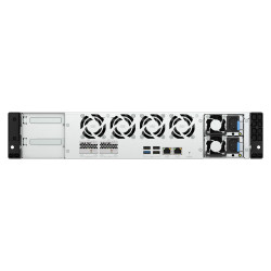 QNAP TS-h1065eU-RP-8G (Intel 4core, ZFS, 8GB DDR5 RAM, 8x SATA + 2x E1.S, 1x PCIe, 2x 2,5GbE)
