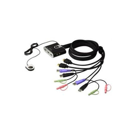 ATEN 2port HDMI KVM USB 2.0 mini, 1.2m, DO