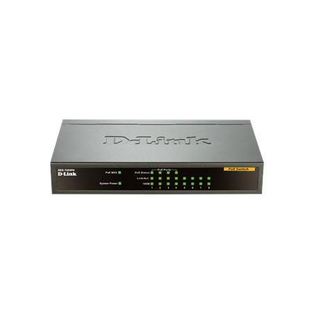 D-Link DES-1008PA 8x10/100 Desktop Switch, 4xPoE