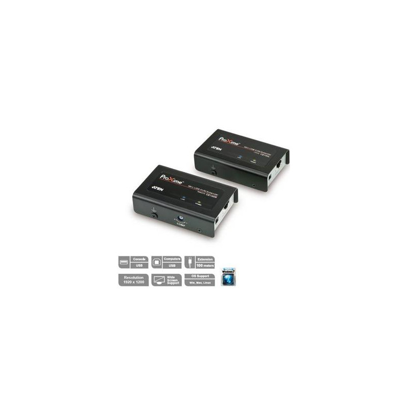 ATEN Extender PC-konzola na 100m USB až 1920x1200