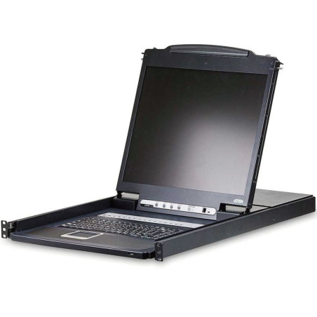 ATEN 8-port KVM PS/2+USB, OSD, rack, 19'' LCD
