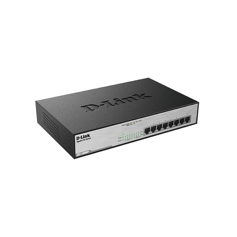D-Link DGS-1008MP 8x 1000 Desktop Switch, 8PoE port