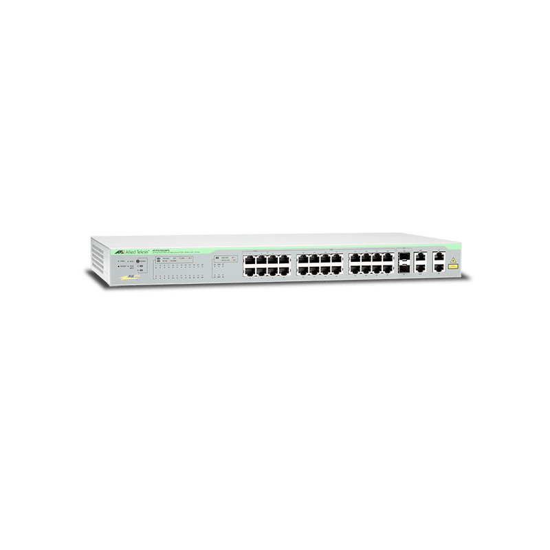 Allied Telesis 24xFE smart+2xGb+2SFP PoE switch AT-FS750/28PS