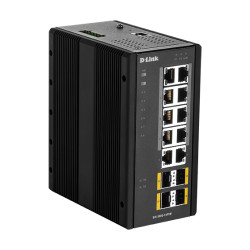D-Link DIS-300G-14PSW Industrial Gigabit Manažérsky PoE Switch with SFP slots