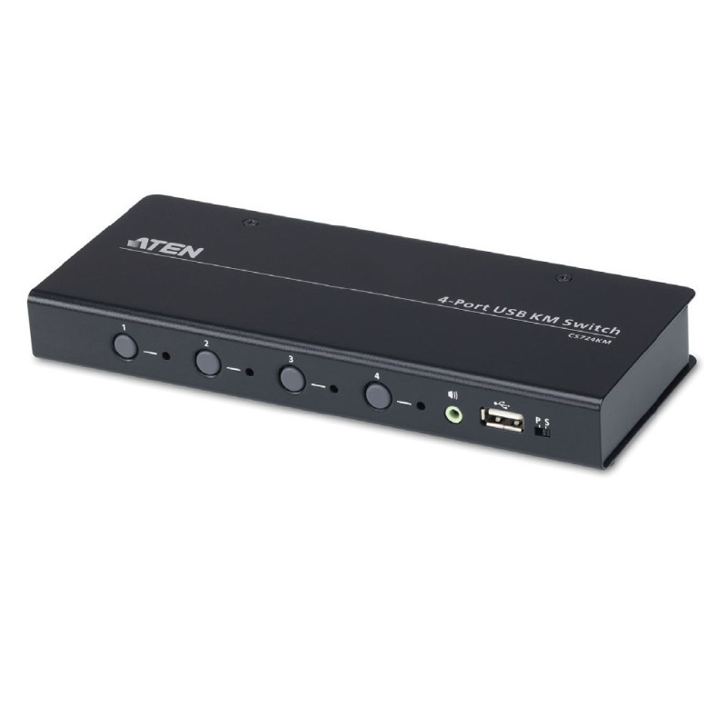 ATEN 4-port KM USB, audio, iba klávesnica a myš