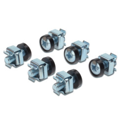 PremiumCord Sada montážna do racku, 4x skrutka M6, 4x nut, 4x plastová podložka