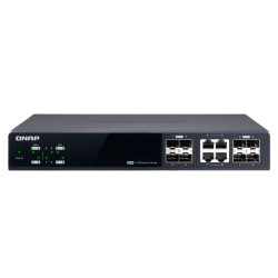 QNAP riadený switch QSW-M804-4C: 8x 10G port SFP+ (4x SFP+ a 4x kombinované SFP+ / RJ-45)