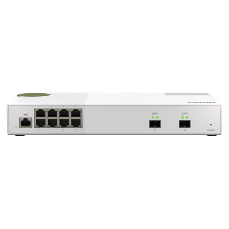 QNAP riadený switch QSW-M2108-2S (8x 2,5GbE RJ45 a 2x 10GbE SFP+)