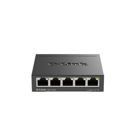 D-Link DGS-105GL Kovový 5-portový Gigabit stolný switch