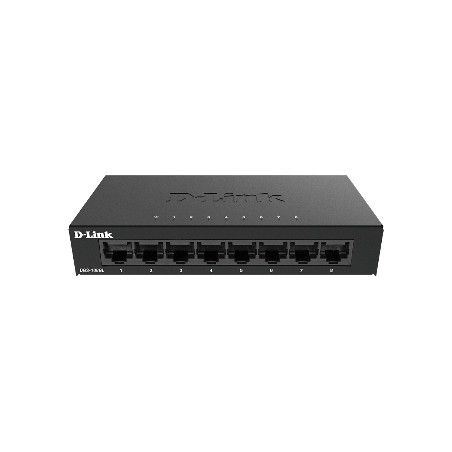 D-Link DGS-108GL Kovový 8-portový Gigabit stolný switch
