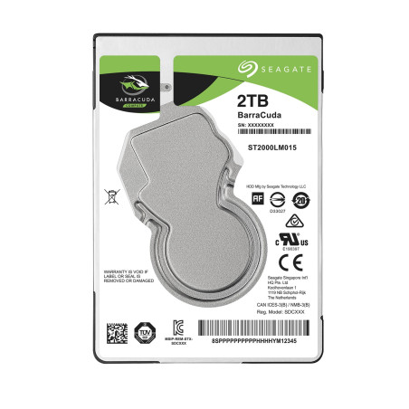 Seagate BarraCuda/2TB/HDD/2.5''/SATA/5400 RPM/2R