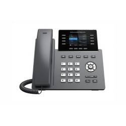 Grandstream GRP2624 SIP telefón, 2.8'' TFT bar. displej, 12 SIP účty, 4 pr. hr., 2x1Gb, WiFi, BT