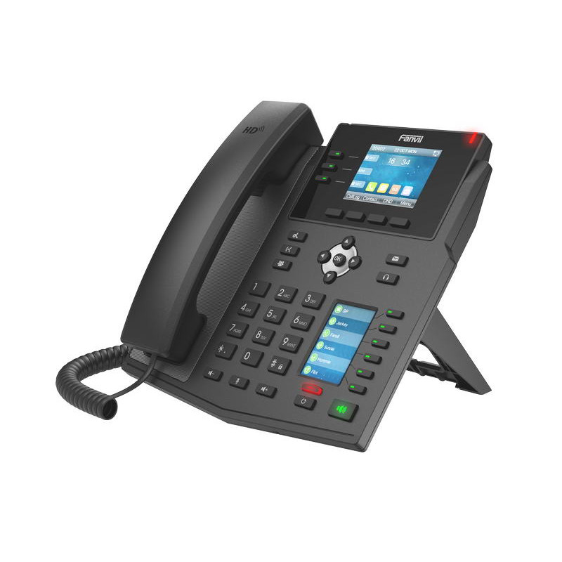Fanvil X4U SIP telefón 2,8''bar.disp. + 2,4'' disp., 12SIP, 3link.tl., 30DSS hr., dual Gbit