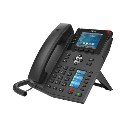 Fanvil X5U SIP telefón, 3,5'' bar.disp. + 2,4'' disp., 16SIP, 4link.tl., 30DSS hr., BT, dual Gbit