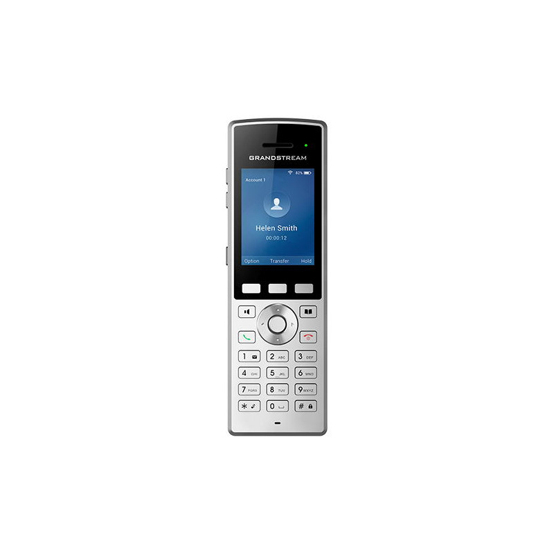 Grandstream WP822 SIP WiFi telefón, 2,4'' bar. displ., 2SIP úč., BT, 3,5 mm jack, Micro USB, Handover