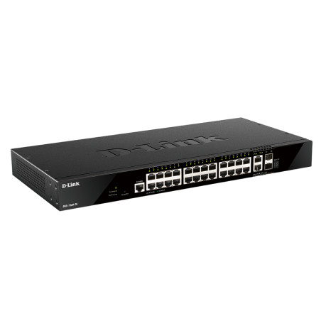 D-Link DGS-1520-28 24 portov GE + 2 10GE portov + 2 SFP+ Smart Managed Switch