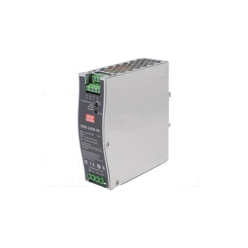 MEANWELL - DDR-240C-24 - Priemyselný menič napätia DC-DC 24V 10A na DIN