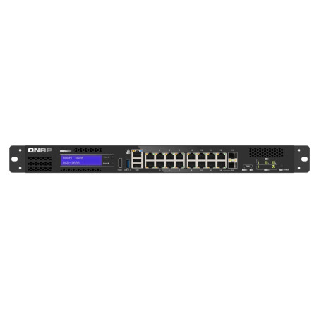 QNAP riadený switch QGD-1600-8G (16x GbE, 4core CPU, 8GB RAM, 2x 2,5'' SATA, 2x PCIe, 1x HDMI, 3x USB)
