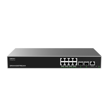 Grandstream GWN7811 L3 Managed Network Switch 8 portov / 2 SFP+, VLAN, DHCP, Stacking