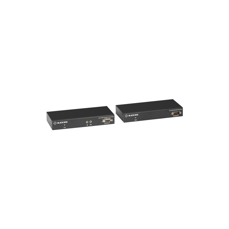 Black Box KVM extender, DVI-D, USB 2.0, audio, ser