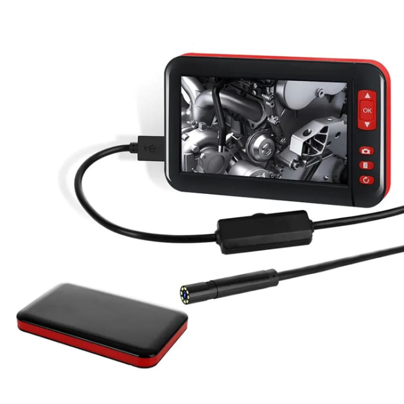 W-star Endoskopická kamera WSP20, LCD HD 4,3'' LCD, sonda 5,5mm, 10m, WSP20-55-10