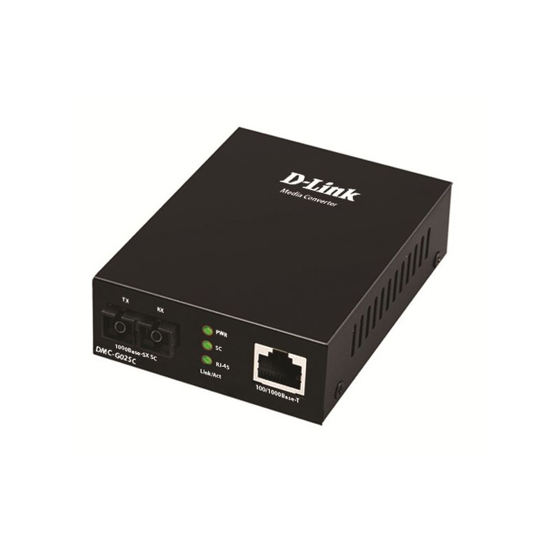 D-Link DMC-G02SC/E - 100/1000Base-t to 1000Base-SX SC Multi-mode Media Converter (550m)