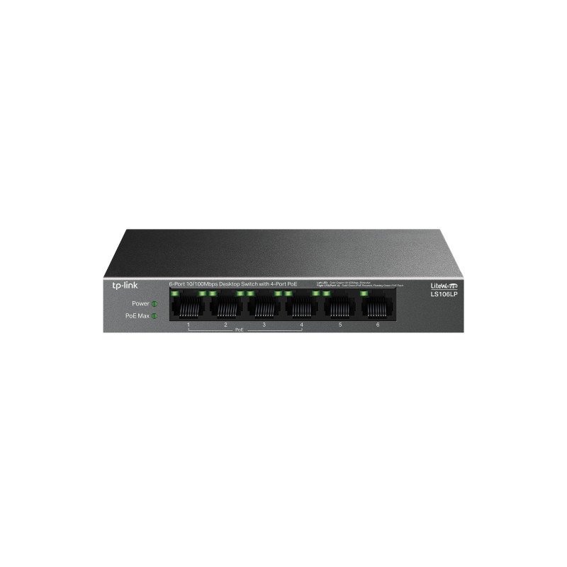 TP-Link LS106LP 6x10/100 (4xPOE) Desktop switch
