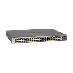 NETGEAR 48xGB PoE+ Smart Switch, 2 10G, 2 SFP, GS752TXP