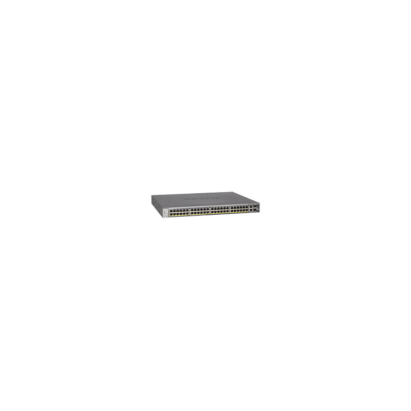 NETGEAR 48xGB PoE+ Smart Switch, 2 10G, 2 SFP, GS752TXP