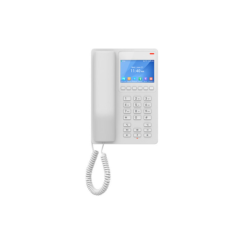 Grandstream GHP630W SIP WiFi hotelový telefón s displejom, biely