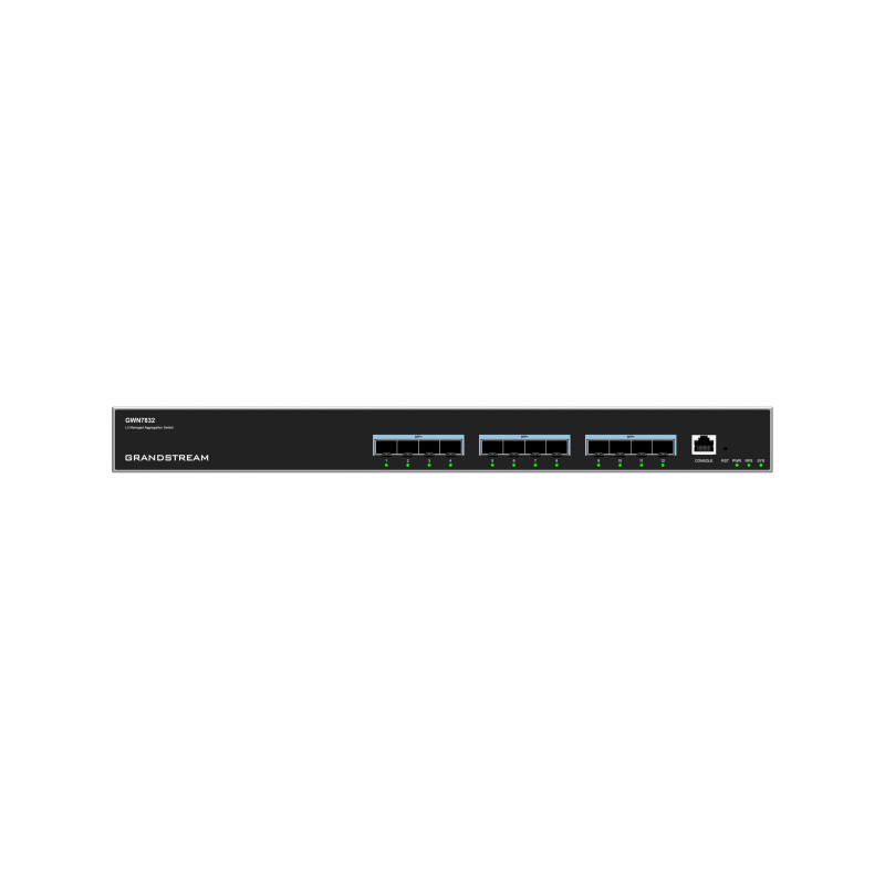 Grandstream GWN7832 L3 Managed Network Switch 12 SFP+ portov, DHCP, QoS, VLAN, CLI