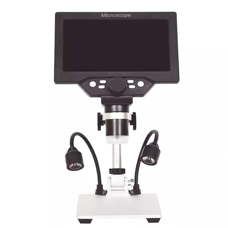 W-Star Digitálny Mikroskop LCD 7”, batéria DM1200xLCDB prísvit, stojan, čierna, CZ menu