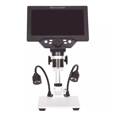 W-Star Digitálny Mikroskop LCD 7”, DM1200xLCD prísvit, stojan, čierna, CZ menu
