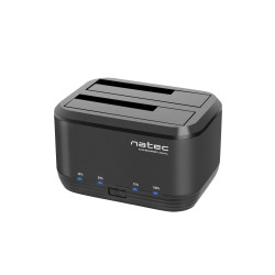 Dokovacia stanica pre HDD 2,5''/3,5'' USB 3.0 Natec Kangaroo Dual, funkcia klonovania, napájací adaptér