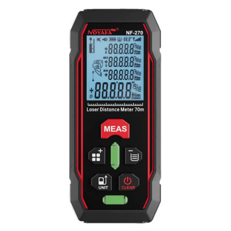 W-Star Laserový meter vzdialenosti WSNF270, 70m, objem, plocha, vodováha, pamäť 99