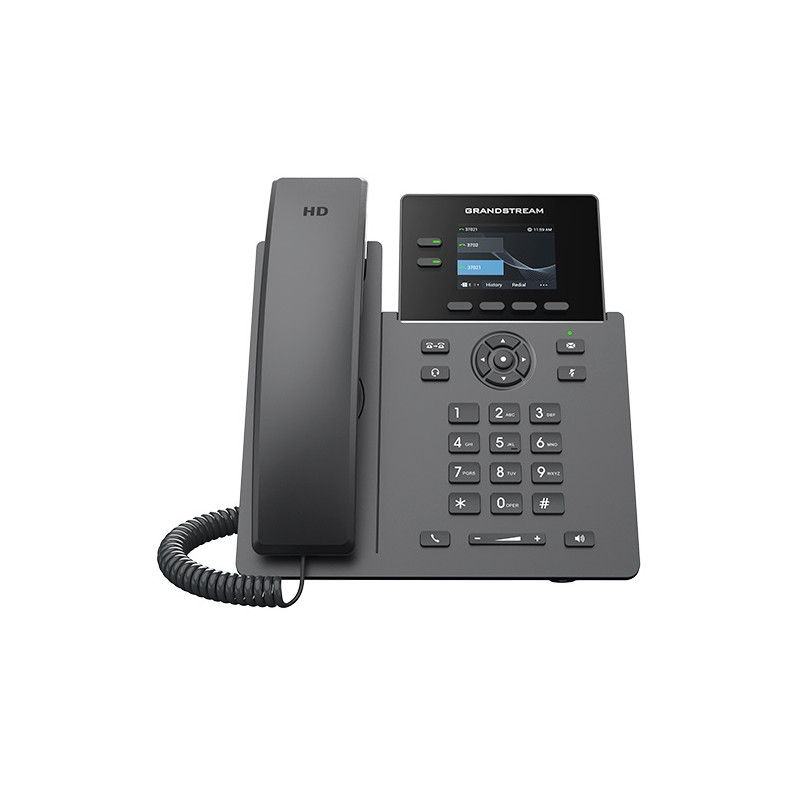 Grandstream GRP2610P SIP telefón, 2 linky, 8 VPK, farebný LCD, 2 SIP účty, PoE