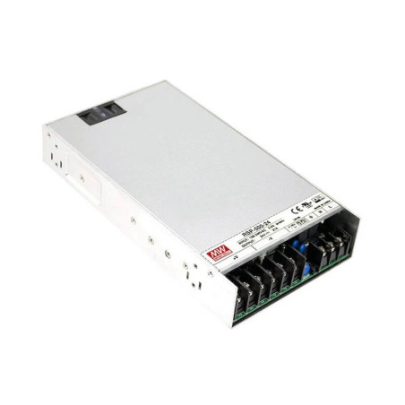 MEANWELL - RSP-500-24 - Priemyselný napájací spínaný zdroj uzavretý 24V 21A (500W)