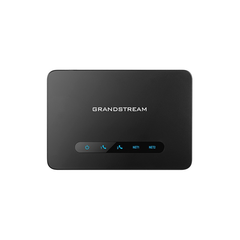Grandstream HT812 (ATA), 2x FXS, 2 SIP účty, 1x Gbit LAN, NAT router, 3-cestná konf., auto-provis.