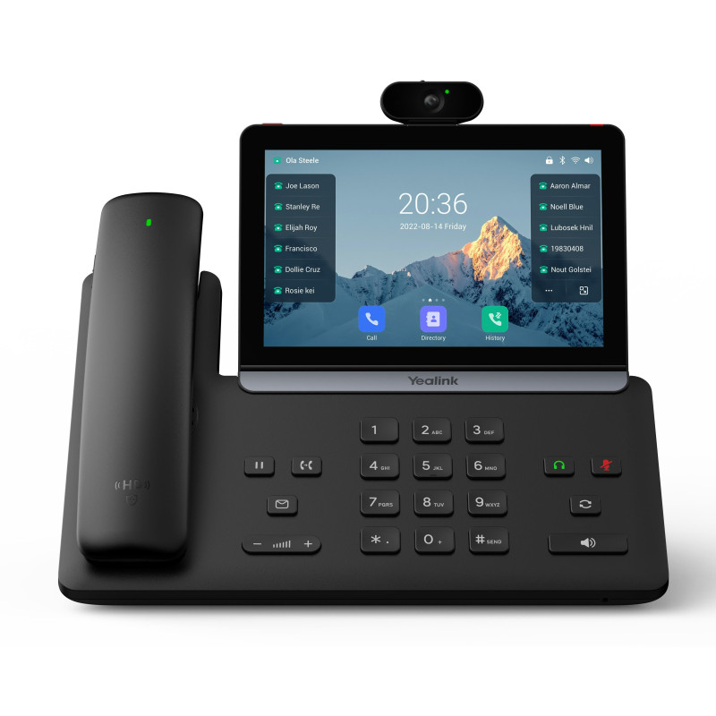 Yealink SIP-T88V Pro SIP telefón, PoE, 7'' LCD, GigE, 16 SIP účtov, BT slúchadlo, Wi-Fi, H.264