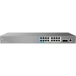 Grandstream GWN7802P Pro L2++ Managed Network switch, 16x 1Gb RJ45, PoE++, SFP+, DHCP, CLI, VLAN