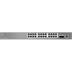 Grandstream GWN7803PL Pro L2++ Managed switch, 24x 1Gb RJ45, PoE+, SFP+, DHCP, CLI, VLAN