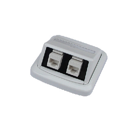 Dvojzásuvka ABB TANGO 2xRJ45 cat6 UTP biela