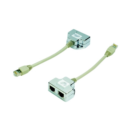DATACOM Rozbočka 1 na 2 STP cat5e