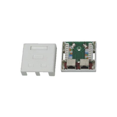 DATACOM STP dvojzásuvka nad omietku Cat5e 2 x RJ45