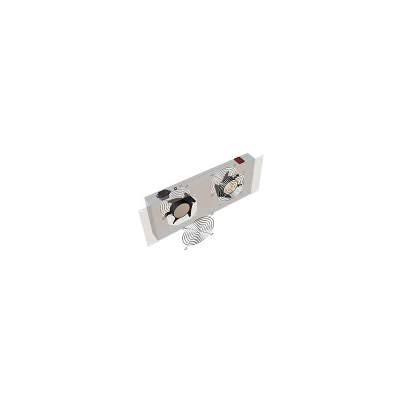 19'' vert.vent.j.2xVent.-220V/46W termost.4U čierna