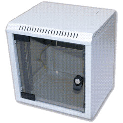 10'' rack jednodielny 9U/260 TRITON šedý dvere sklo