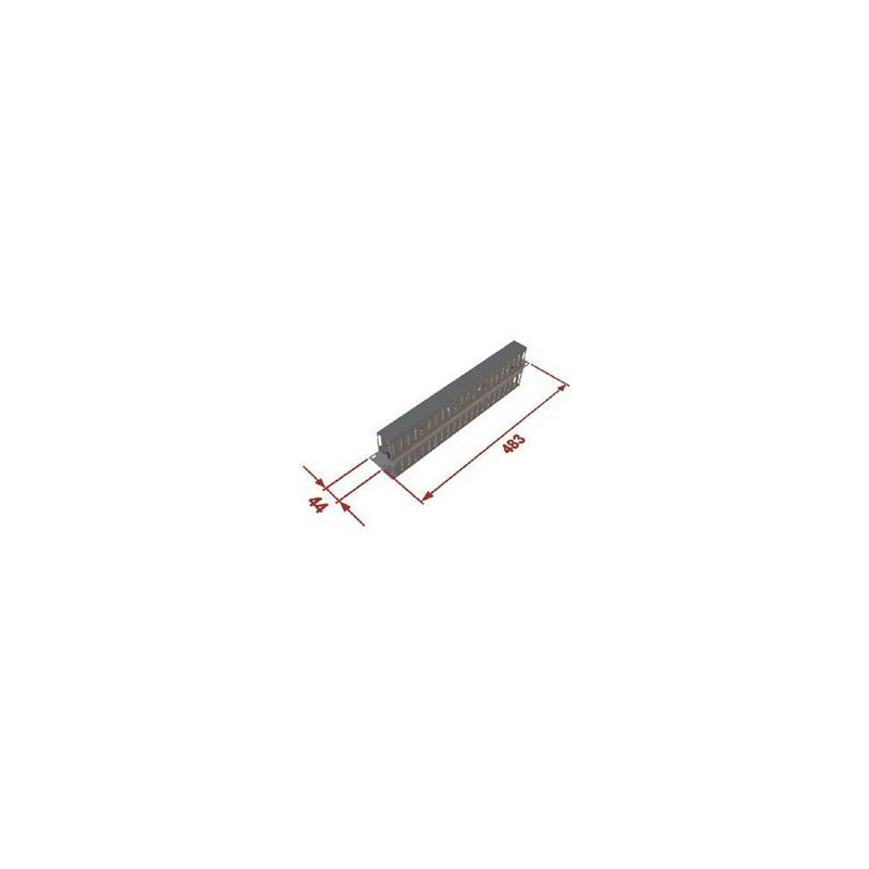 Vyväzovací panel 1U 19'' obojstranná plast. lišta