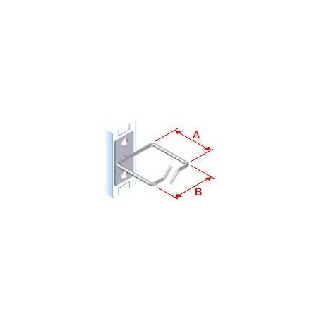 Vyväzovací háčik 40x40 D1 kov ľavý fix, čelný gate
